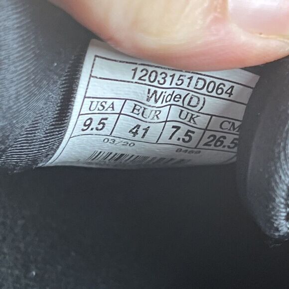 Brooks Women's Size 9.5 Wide Ariel 20 Black Blue Lace Up Running Shoes Sneakers - Picture 8 of 10